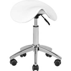 Sadelstole på tilbud ActiveShop Kosmetisk Skammel AM-302 Hvid Universal Sadelstol