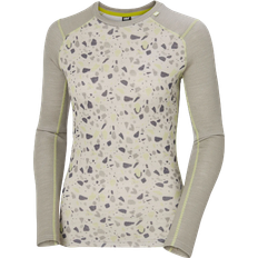 Helly Hansen Women’s Lifa Merino Midweight Graphic Long-Sleeve Crew Base Layer - Terrazzo GR