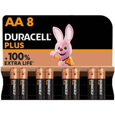 Batteries et Chargeurs Duracell AA Plus 8-pack