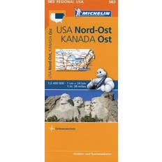 Haustiere Michelin Regionalkarte USA Nordost, Kanada Ost 1 2 400