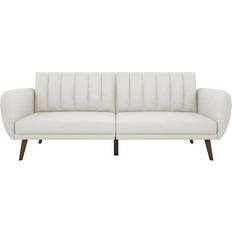 Novogratz Brittany Futon Cool Gray Sofa 81.5" 3 Seater