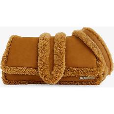 Bambimou Jacquemus Womens Camel Le Bambimou Shearling Shoulder bag