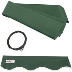 Green Patio Awnings Aleko Replacement Fabric for Retractable Awning 6.5x5 Feet More Options