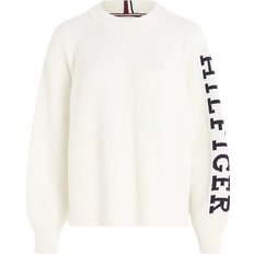 Tommy Hilfiger Relaxed Rib Knit Jumper - Ecru