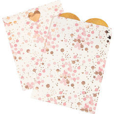 Gold Paper Napkins Fun Express Rose gold bridal shower treat bags, party supplies, 12 pieces