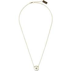 The Medallion Pendant Necklace - Gold/Transparent