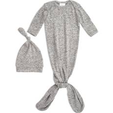 Aden + Anais Mantas de Bebé Aden + Anais and Unisex Snuggle Knit Gown Hat Set Baby