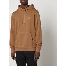 HUGO BOSS Brown Tops HUGO BOSS Orange Wetalk Cotton Hoodie Brown