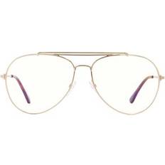 Sunglasses Tom Ford ft0497 028 rose frame clear lens lenses