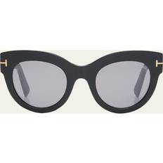 Tom Ford Women Sunglasses Tom Ford Lucilla Cat Eye Sunglasses - Black
