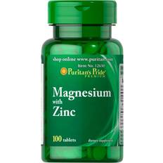 Puritan's Pride Magnesium zink 100 tabletten