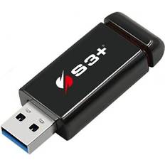 Schede di Memoria & Chiavette USB S3+ S3plus S3pd3109128bk-r Click Chiavetta Usb 128gb Usb3.1 Nero Rosso