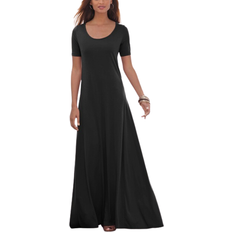 Jessica London T-shirt Maxi Dress - Black