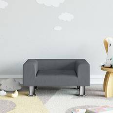 vidaXL Canapé Pour Enfants Gris 50 x 40 x 26.5 cm