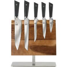 Mercer knife set Mercer Culinary Premium Grade Super Steel 6-Piece Knife Set Magnetic