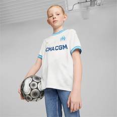 Puma Olympique De Marseille 23/24 Youth Home Jersey, White, 11-12 Youth