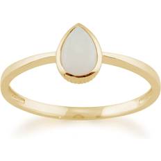 Gemondo Classic Pear Shaped Opal Ring in 9ct Yellow Gold
