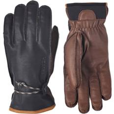 Cuir Gants Hestra Wakayama 5-Finger Ski Gloves - Navy/Brown