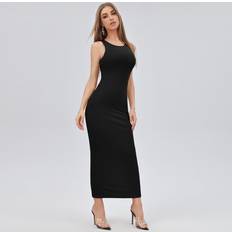 Shein Solid Form Fitted Dress