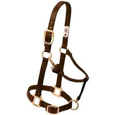 Nylon Horse Halters Weaver Leather Original Adjustable Nylon Horse Halter - Brown