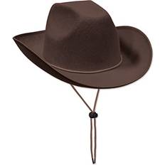 Brown Felt Cowboy Hat 1 Pc