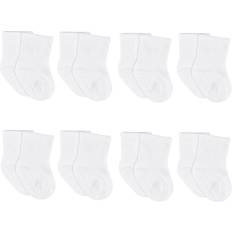 1-3M Socks Children's Clothing Gerber Baby 8pk Wiggle Proof Socks White 0-6M