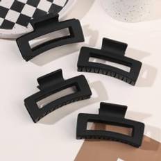 4pcs Women Rectangle Fashionable Hair Claw