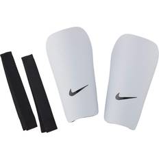 J CE Men's Football Shin Pad - White/Black