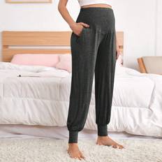 Grå Graviditets- & Ammetøj Shein Maternity Slant Pocket Joggers