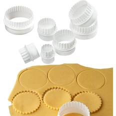 Plastic Cookie Cutters Shein 6pcs Round Cookie Utstickare