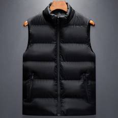 Shein Vests Shein Men Solid Puffer Vest Coat