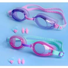 Swim Goggles on sale Shein 2pcs Swimming Goggles Nose Clips Set