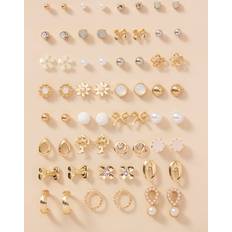 Shein 30pairs Tree & Flower Design Earrings