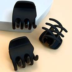 Shein 3pcs Women Solid Hair Claw For Daily Life