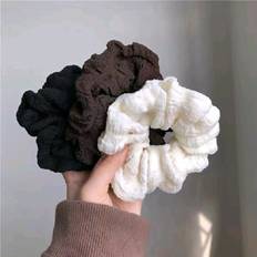 Multicolour Hair Ties Shein 3pcs Solid Scrunchies For Daily Hair Styling