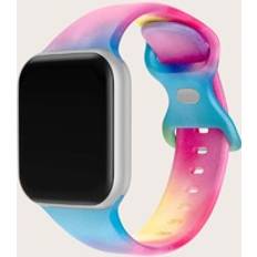 Apple watch ultra 1 Shein Ombre Silicone Watchband Compatible With Apple Watch Ultra Series Se/9/8/7/6/5/4/3/2/1