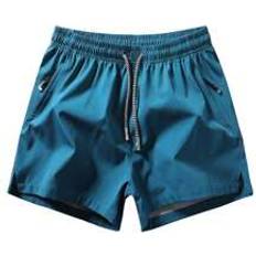 Shein Men Shorts Shein Men Drawstring Waist Zipper Pocket Shorts