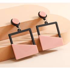 Smycken Shein Hollow Out Geo Drop Earrings