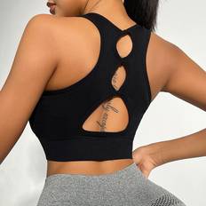 Shein Bras Shein Medium Support Cut Out Back Sports Bra