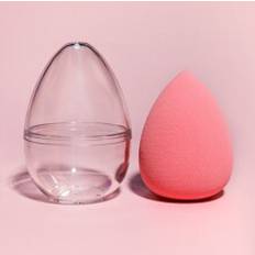 Vegan Sponges Shein Dual-Use Makeup Sponge Set Eggshell Shaped Storage Container