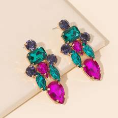 Smycken Shein Rhinestone Decor Earrings