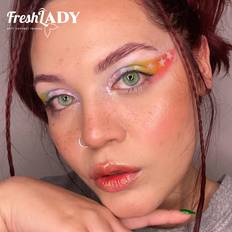 Shein Freshlady Rare Iris Green Colored Contact Lenses 1 Year Disposable
