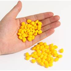 Shein 100pcs Corn Flavour Soft Bait Floating Fishing Lures For Carp Fishing, Cream Flavour Artificial Rubber Fishing Lure