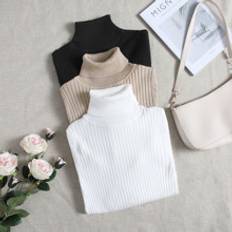 Shein S Sweaters Shein pcs Turtle Neck Ribbed Knit Jumper