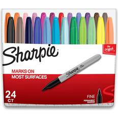 Water Resistant Pencils Sharpie Permanent Markers Fine Point 24-pack