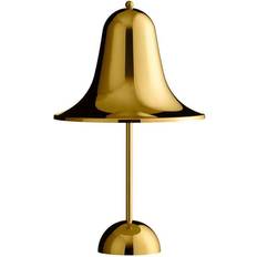 Verpan Bordslampor Verpan Pantop Portable Shiny Brass Bordslampa 30cm