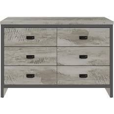 GFW Boston Grey Chest of Drawer 112.5x75.5cm
