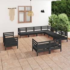 vidaXL Solid Pinewood Garden Outdoor Lounge Set