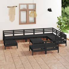 vidaXL Solid Pinewood Garden Outdoor Lounge Set