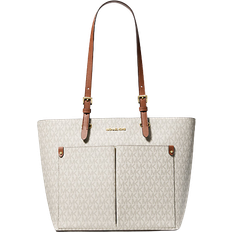 Michael Kors Jet Set Medium Logo Pocket Tote Bag - Vanilla